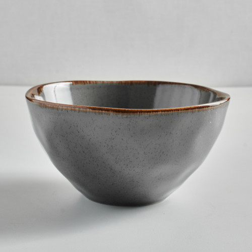 Caldera Grey Salad Bowl 6"