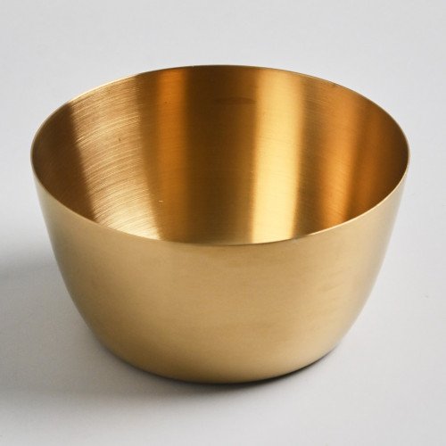 Korea Style 304 Stainless Steel Salad Bowl 16cm - Gold