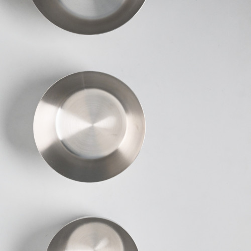 Korea Style 304 Stainless Steel Salad Bowl 14cm - Silver 4