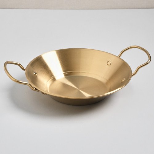 Korea Style Dry Pot Double Eared Handle 21cm - Gold 4