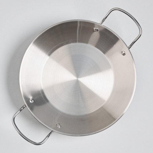 Korea Style Dry Pot Double Eared Handle 25cm - Silver