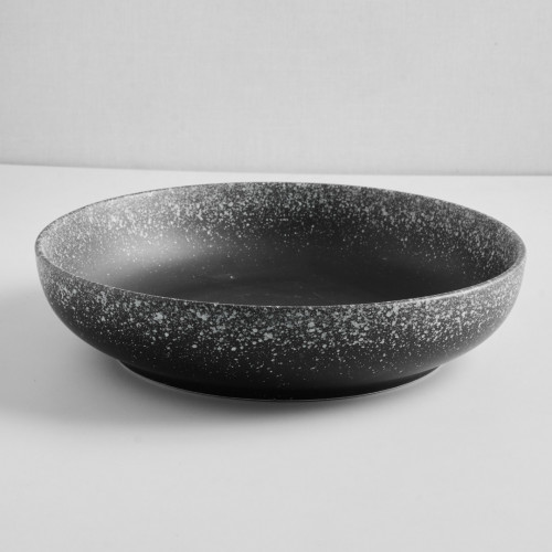 Black Kemuri Semi-Bowl 10"