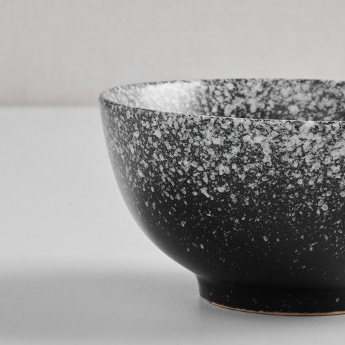 Black Kemuri Miso Soup Bowl 4.5" 3