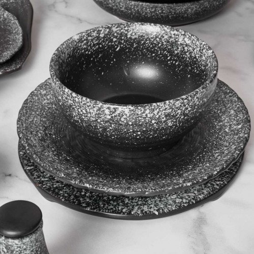 Black Kemuri Miso Soup Bowl 4.5" 4