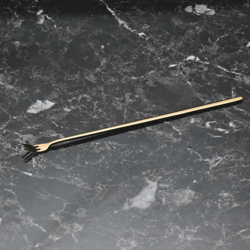 8 inches Beverage Mixing Fork Gold