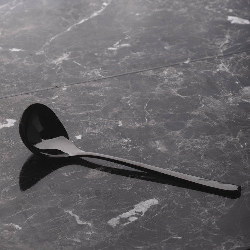8-Inch Black Serving Spoon 17cm