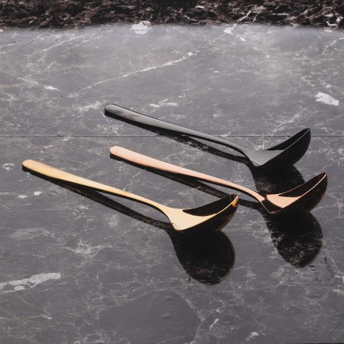 8 inches Serving Spoon Rose Gold 2