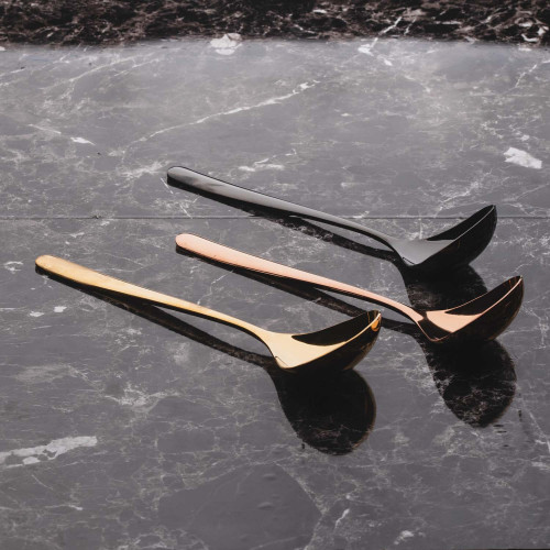 8 inches Serving Spoon Rose Gold 2
