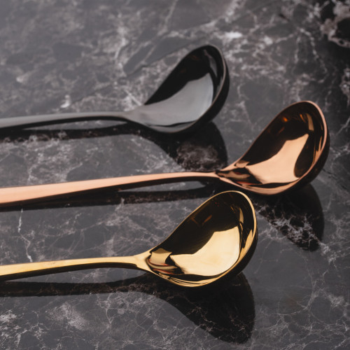 8 inches Serving Spoon Rose Gold 4