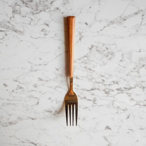 Wooden Accent Gold Cutleries Set 6