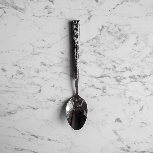 Black Marble Silver Cutleries Set 4