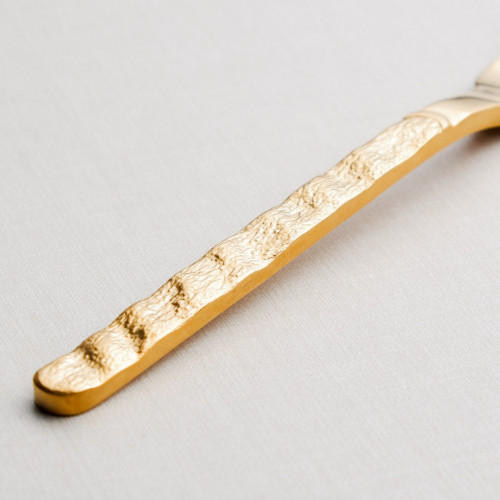 Embossed Gold Dessert Fork 2