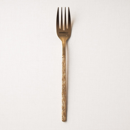 Embossed Gold Table Fork