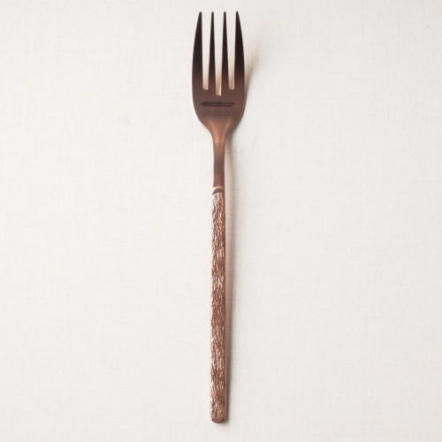 Embossed Rose Gold Table Fork