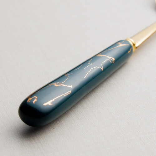 Marble Streaks Green Table Spoon 2