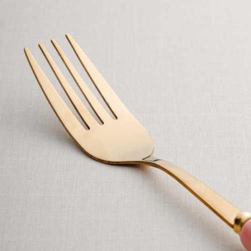 Marble Streaks Pink Table Fork 2
