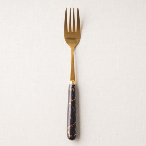 Marble Streaks Black Cutleries Set 5