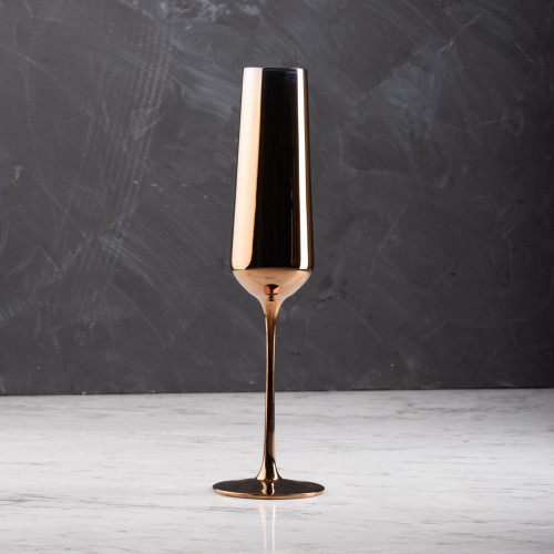 DUKE 255cc ROSE GOLD CHAMPAGNE GLASS 042 3