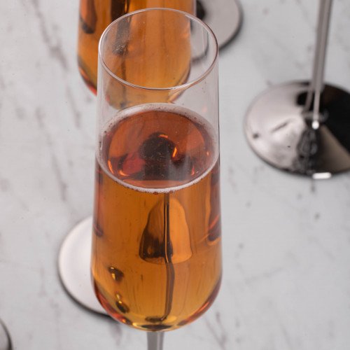 DUKE 255cc CRYSTAL/SILVER STEM CHAMPAGNE GLASS 044 2