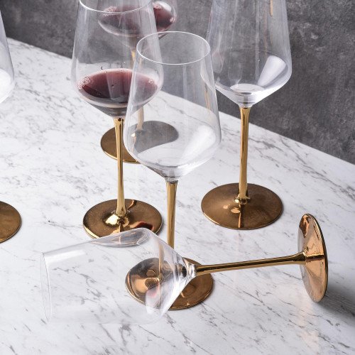 EARL 530cc GOLD STEM WINE GLASS 055 2