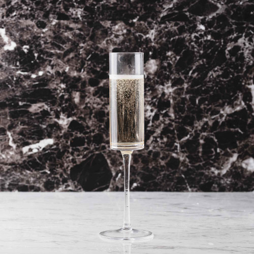 180cc Edge Flute Champagne Glass 065