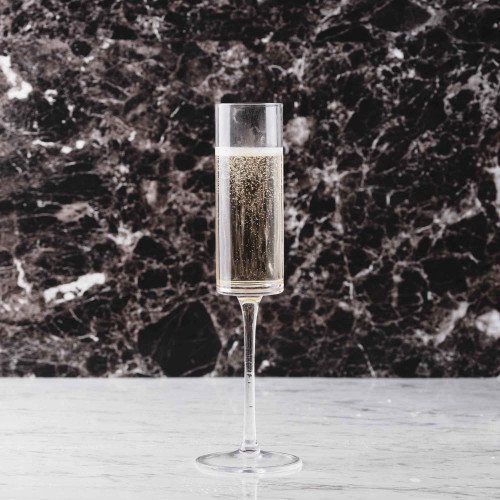 180cc Edge Flute Champagne Glass 065