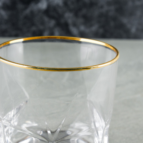 Faceted Bar Glass 340ml - Crystal 3