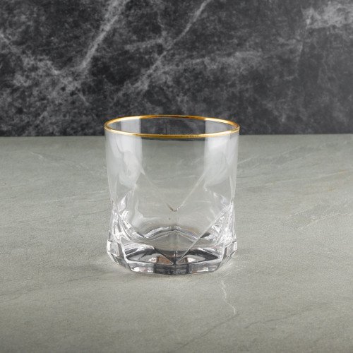 Faceted Bar Glass 340ml - Crystal 4