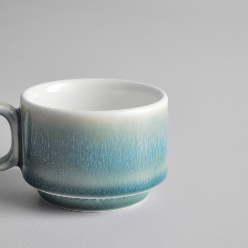 Gaia Caldera Green Espresso Cup Stackable 3