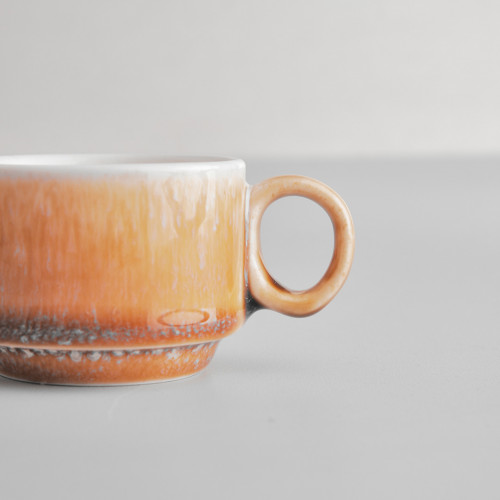 Gaia Caldera Yellow Espresso Cup Stackable 3