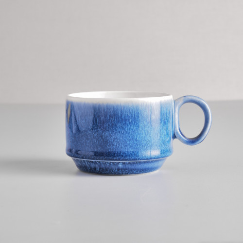 Gaia Caldera Blue Coffee Cup Stackable