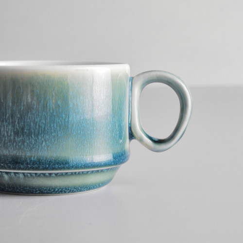 Gaia Caldera Green Coffee Cup Stackable 3
