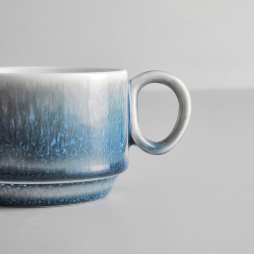 Gaia Caldera Grey Coffee Cup Stackable 3