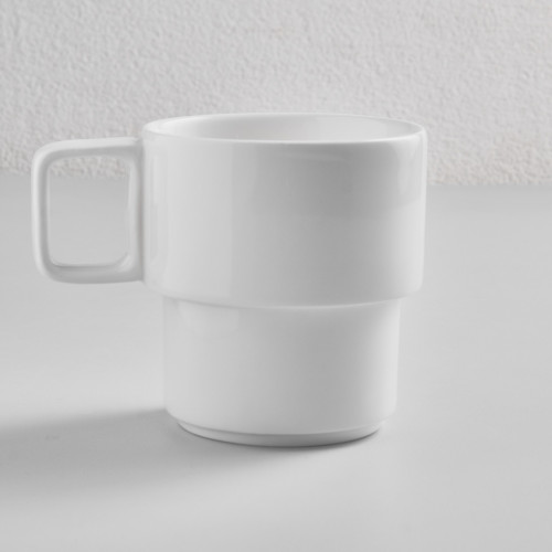 Kaden White Stackable Mug 13cl