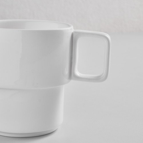 Kaden White Stackable Mug 13cl 2