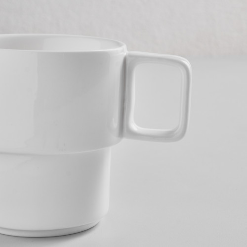 Kaden White Stackable Mug 13cl 2