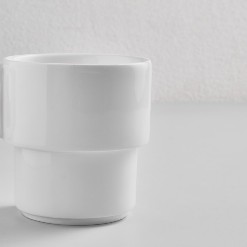 Kaden White Stackable Mug 13cl 3
