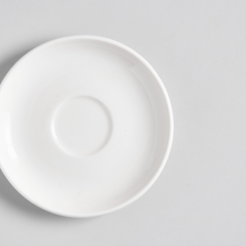 Ora White Coffee Saucer Stackable 2