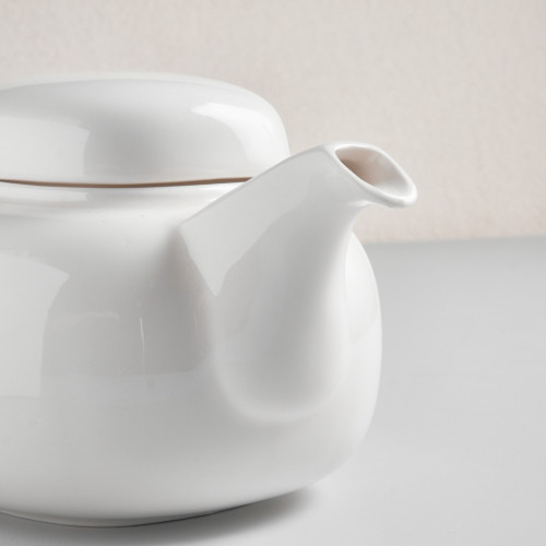 Ora White Teapot Large 4-6 cup 120cl 2