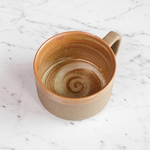 Sandblasted Brown Mug 200ml 3