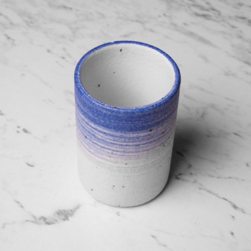 Blue Stripes Tall Kicho Mug 200ml 3