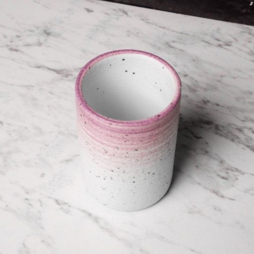 Purple Stripes Tall Kicho Mug 200ml 2