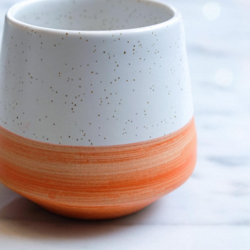 Gradient Handleless Mug 300ml - Apricot 2