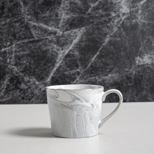 Marble Mug White with Handle 325ml