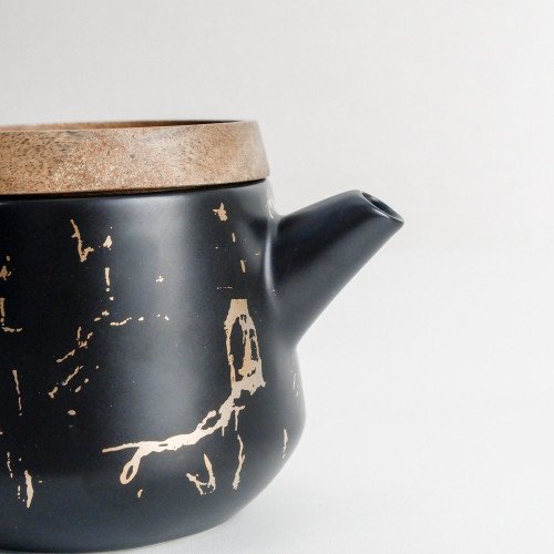 Duquet Tea Set GS01 Gold Splash Black 3