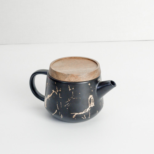 Duquet Teapot GS01 700ml Gold Splash Black 2