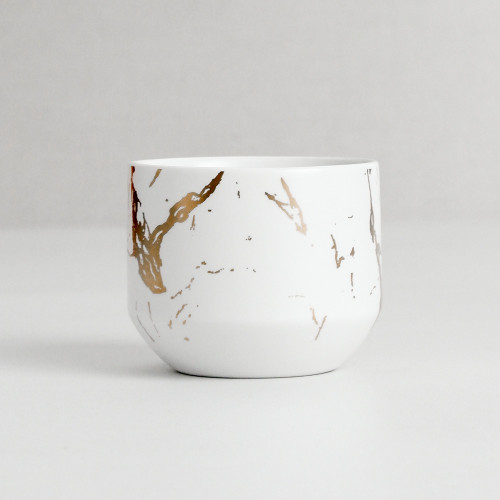 Duquet Tea Set GS02 Gold Splash White 8