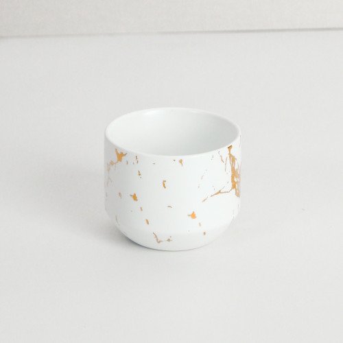 Duquet Mug GS02 225ml Gold Splash White 3