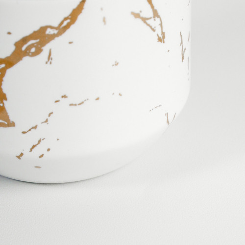 Duquet Mug GS02 225ml Gold Splash White 4