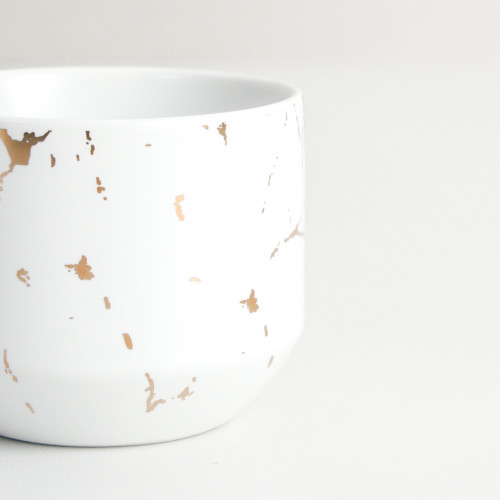 Duquet Mug GS02 225ml Gold Splash White 5